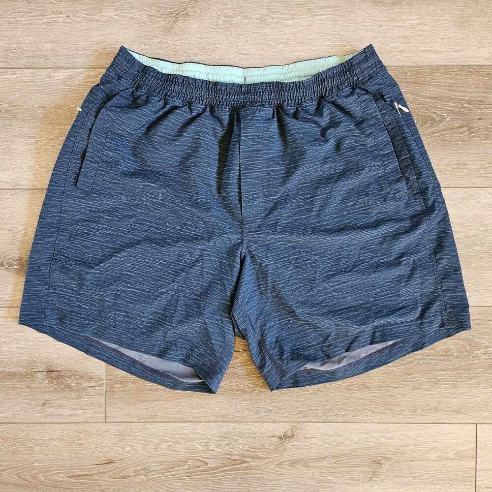 Birddogs Shorts Mens XL Blue Boomstick Lined Elastic Waist Drawstring Swim Boom